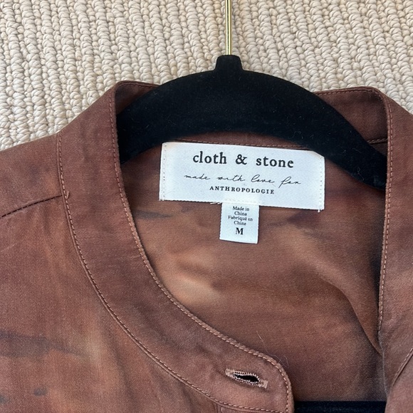 Maxi Brown and navy Anthropologie dress - Picture 2 of 3